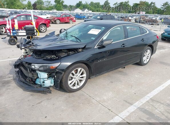 1G1ZE5ST7GF342252 2016 CHEVROLET MALIBU Black წინა მარცხენა ხედი სამი მეოთხედიდან