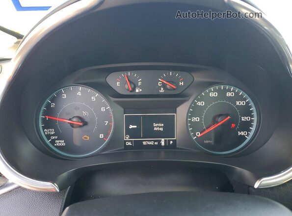 1G1ZE5ST7HF258630 2017 CHEVROLET MALIBU Black Widok zestawu wskaźników