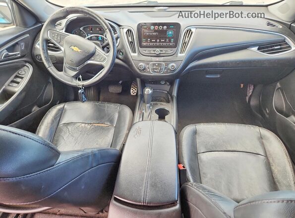 1G1ZE5ST9GF344181 2016 CHEVROLET MALIBU Black წინა პანელის ხედი