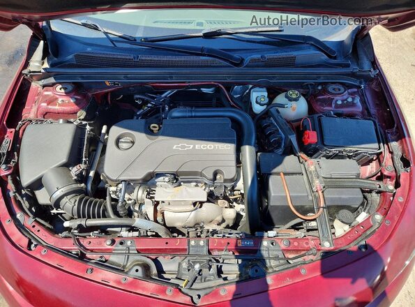 1G1ZE5STXGF328992 2016 CHEVROLET MALIBU Maroon Widok wnętrza z tyłu