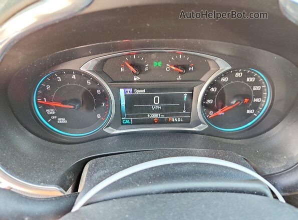 1G1ZE5STXHF266575 2017 CHEVROLET MALIBU Red Instrument cluster view