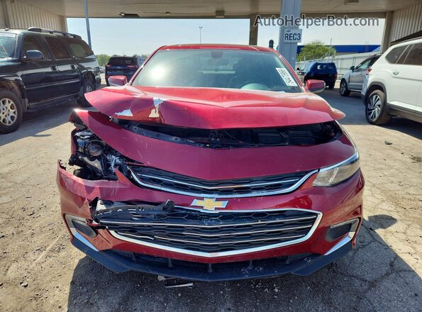 1G1ZE5STXHF266575 2017 CHEVROLET MALIBU Red Front view