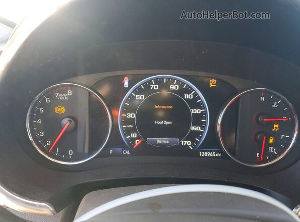 1G1ZE5SX4KF188322 2019 CHEVROLET MALIBU White Instrument cluster view