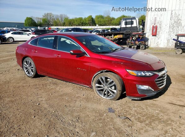 1G1ZE5SX4MF041291 2021 CHEVROLET MALIBU Красный Передняя правая четверть