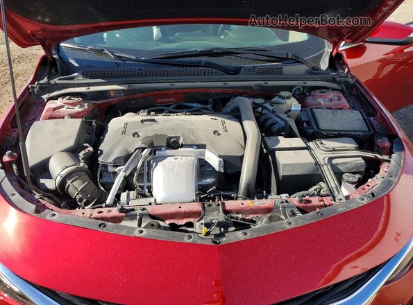 1G1ZE5SX4MF041291 2021 CHEVROLET MALIBU Красный Вид задней части салона