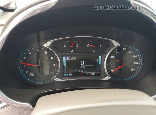 1G1ZE5SXXJF160989 2018 CHEVROLET MALIBU Red Սարքավորումների վահանակի տեսք