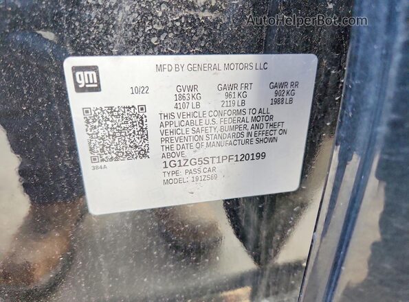 1G1ZG5ST1PF120199 2023 CHEVROLET MALIBU Black VIN sticker view