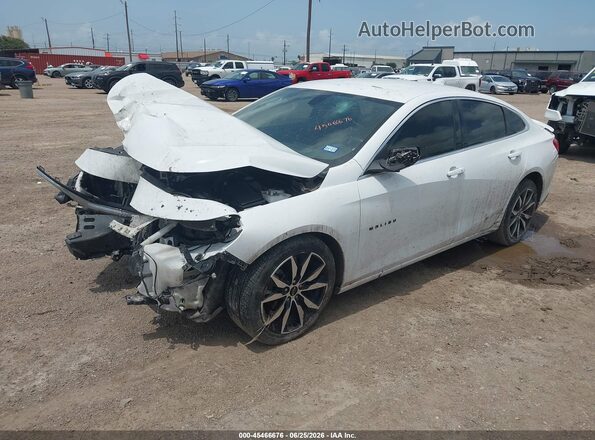 1G1ZG5ST4MF040987 2021 CHEVROLET MALIBU Белый Передняя левая четверть