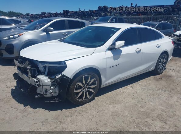 1G1ZG5ST5MF055417 2021 CHEVROLET MALIBU White წინა მარცხენა ხედი სამი მეოთხედიდან