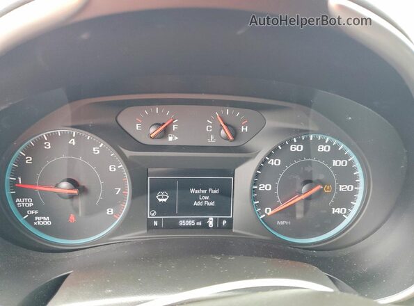 1G1ZG5ST6KF185705 2019 CHEVROLET MALIBU Red Instrument cluster view