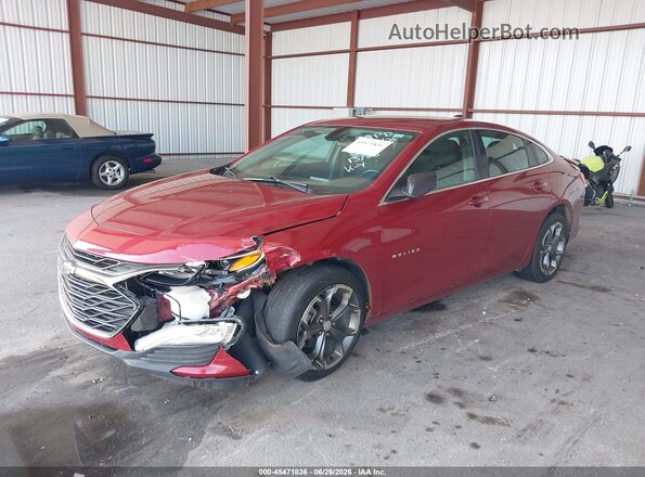 1G1ZG5ST6KF194355 2019 CHEVROLET MALIBU Red წინა მარცხენა ხედი სამი მეოთხედიდან