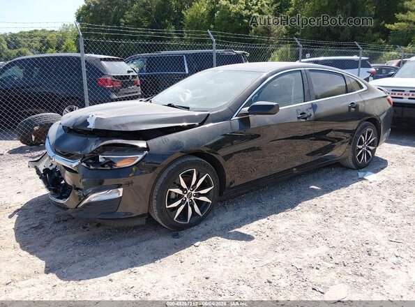 1G1ZG5ST8LF118671 2020 CHEVROLET MALIBU Black წინა მარცხენა ხედი სამი მეოთხედიდან