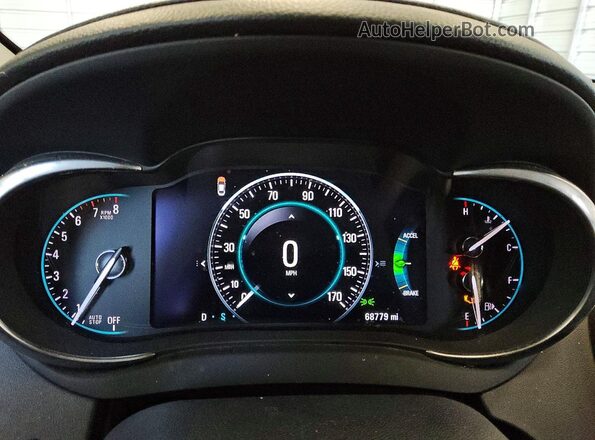 1G4GA5GR3GF181918 2016 BUICK LACROSSE Black Вид щитка приладів
