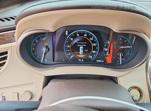 1G4GB5G30GF124231 2016 BUICK LACROSSE Beige ხელსაწყოთა პანელის ხედი