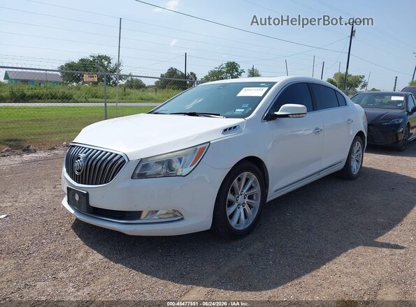 1G4GB5G35GF108249 2016 BUICK LACROSSE White წინა მარცხენა ხედი სამი მეოთხედიდან