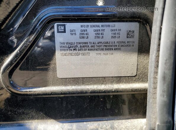 1G4GE5G30GF166972 2016 BUICK LACROSSE Black 
