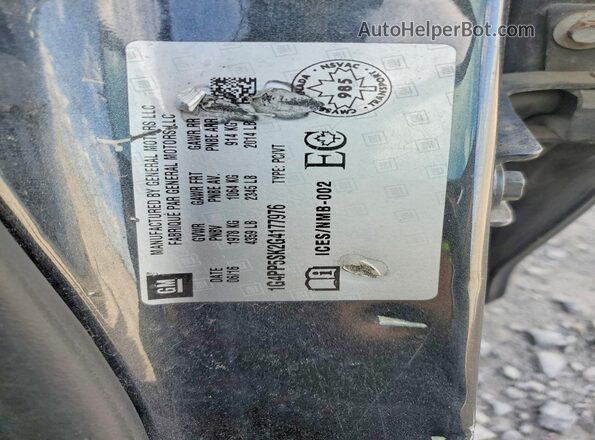 1G4PP5SK2G4177976 2016 BUICK VERANO Gray Вид підкапотного простору