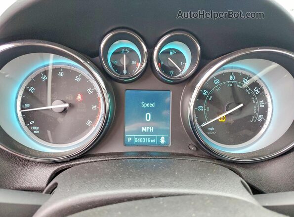 1G4PR5SK6G4117547 2016 BUICK VERANO Blue Instrument cluster view