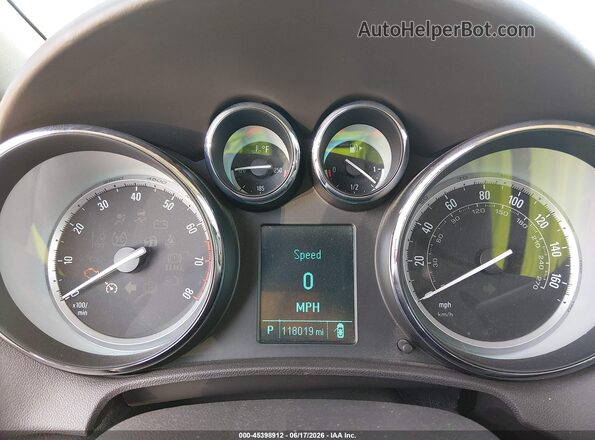 1G4PW5SK4G4165833 2016 BUICK VERANO White Вид задніх сидінь