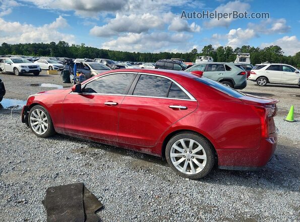 1G6AA5RX7H0211502 2017 CADILLAC ATS Burgundy Trasero izquierdo