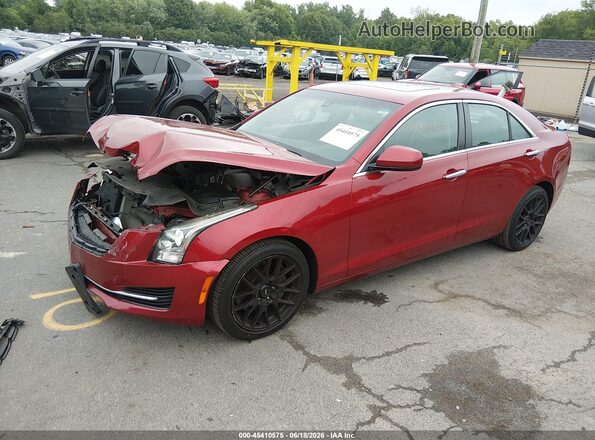 1G6AE5RX2J0171565 2018 CADILLAC ATS Red წინა მარცხენა ხედი სამი მეოთხედიდან