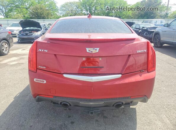 1G6AG5RX2H0151384 2017 CADILLAC ATS Red უკანა ხედი