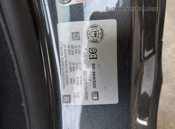 1G6AH1RX8G0101626 2016 CADILLAC ATS Черный Вид подкапотного пространства