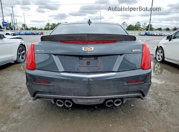 1G6AN1RY6G0100007 2016 CADILLAC ATS-V Gray Вид ззаду