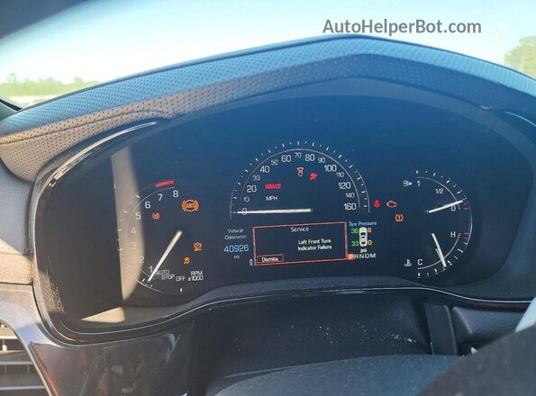 1G6AR5SS6K0142591 2019 CADILLAC CTS Black Widok zestawu wskaźników