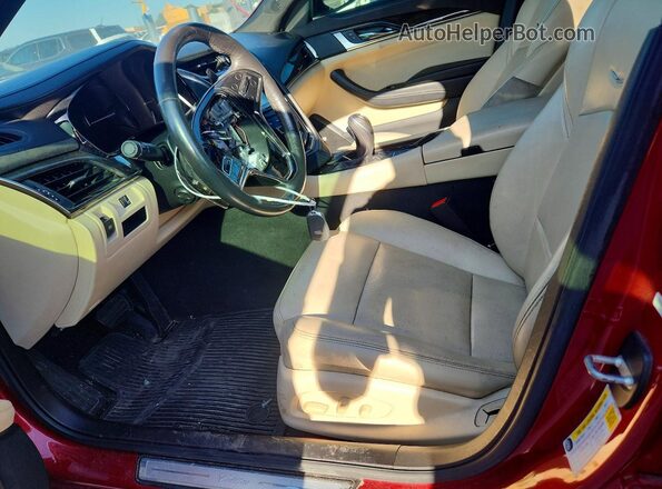 1G6AR5SS8H0214299 2017 CADILLAC CTS Red Vista interior delantera