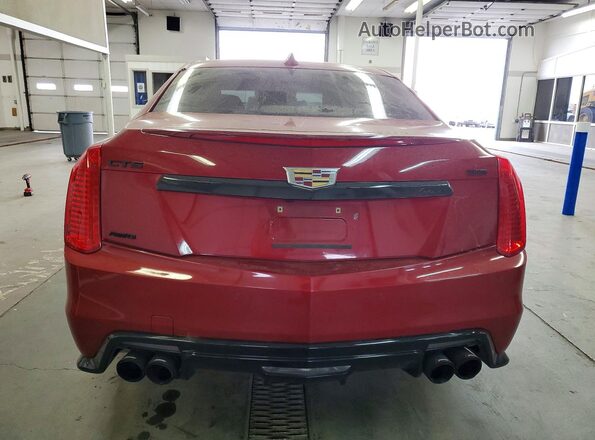1G6AX5SS1J0151350 2018 CADILLAC CTS Red Widok z tyłu