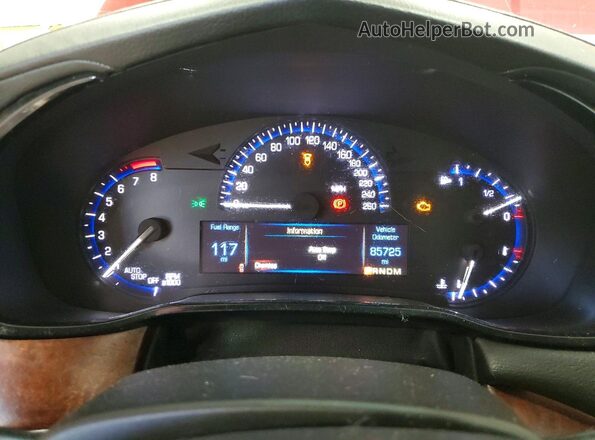 1G6AX5SS2G0134467 2016 CADILLAC CTS Red Instrument cluster view