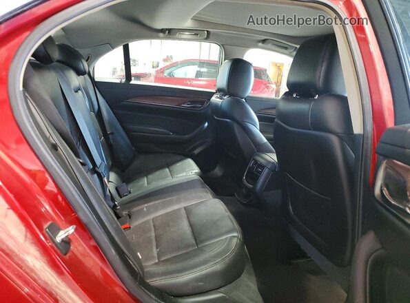 1G6AX5SS2G0134467 2016 CADILLAC CTS Red Rear seats view