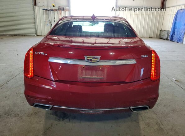 1G6AX5SS2G0134467 2016 CADILLAC CTS Red Rear view