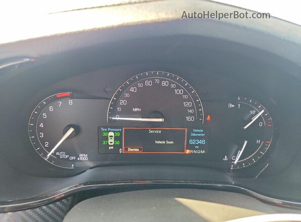 1G6AX5SS2K0145638 2019 CADILLAC CTS Burgundy Instrument cluster view