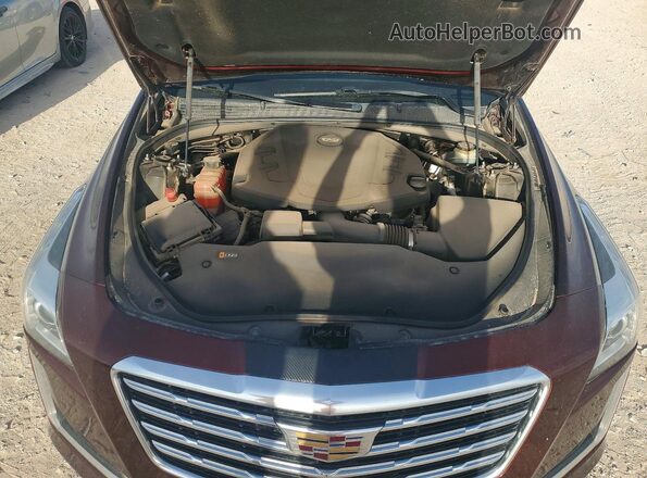 1G6AX5SS2K0145638 2019 CADILLAC CTS Burgundy Rear interior view