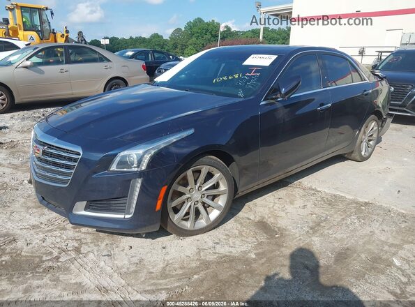 1G6AX5SS5K0108681 2019 CADILLAC CTS Blue წინა მარცხენა ხედი სამი მეოთხედიდან