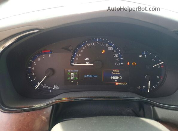 1G6AX5SX2G0180537 2016 CADILLAC CTS White Instrument cluster view