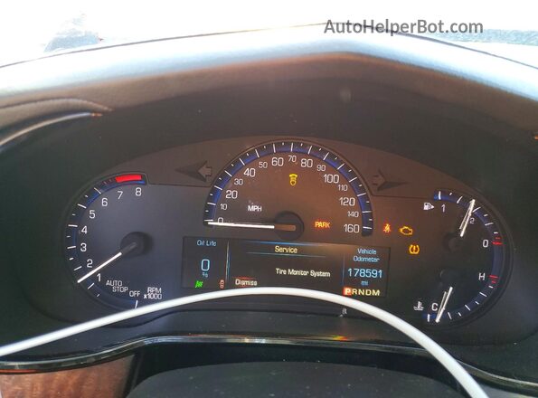 1G6AX5SX4G0106892 2016 CADILLAC CTS Black Вид щитка приладів