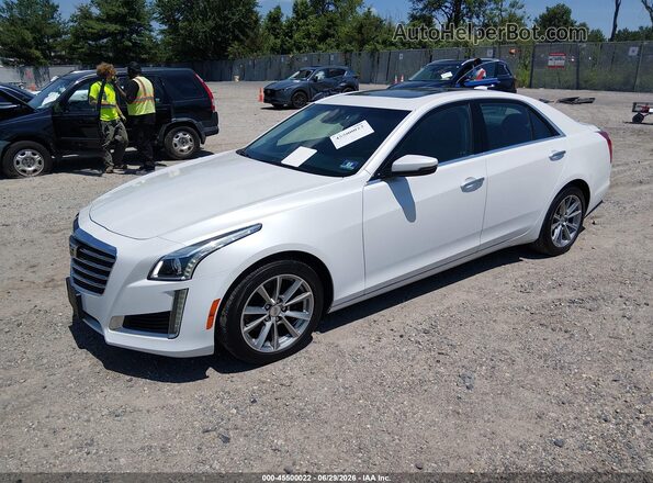 1G6AX5SX4K0136869 2019 CADILLAC CTS White წინა მარცხენა ხედი სამი მეოთხედიდან