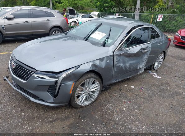 1G6DB5RK5M0145704 2021 CADILLAC CT4 Gray Առջևի ձախ երեք քառորդ տեսարան