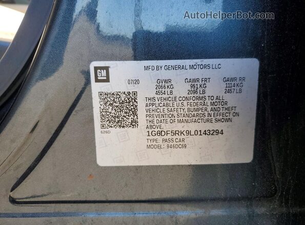 1G6DF5RK9L0143294 2020 CADILLAC CT4 Black Շարժիչի բաժամունքի տեսք