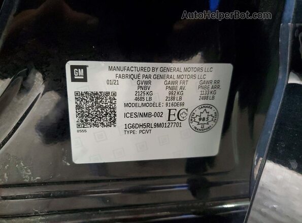 1G6DH5RL9M0127701 2021 CADILLAC CT4 Black Engine compartment view