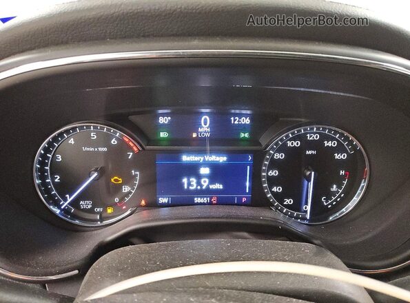 1G6DM5RK1P0115243 2023 CADILLAC CT5 White Вид щитка приладів