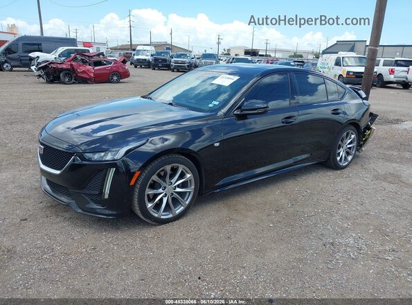 1G6DP5RK4M0147526 2021 CADILLAC CT5 Black Передня ліва чверть