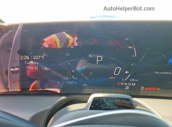 1G6DP5RK7S0107728 2025 CADILLAC CT5 White Instrument cluster view
