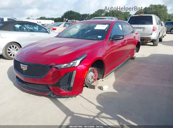 1G6DR5RW1R0132549 2024 CADILLAC CT5 Red Передня ліва чверть