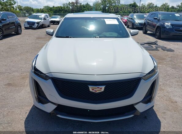 1G6DR5RW5M0130196 2021 CADILLAC CT5 White Vista del cuadro de instrumentos