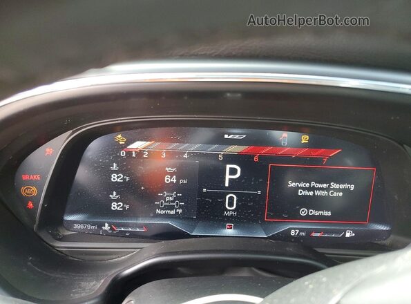 1G6DR5RW9N0126976 2022 CADILLAC CT5 Blue Vista del cuadro de instrumentos