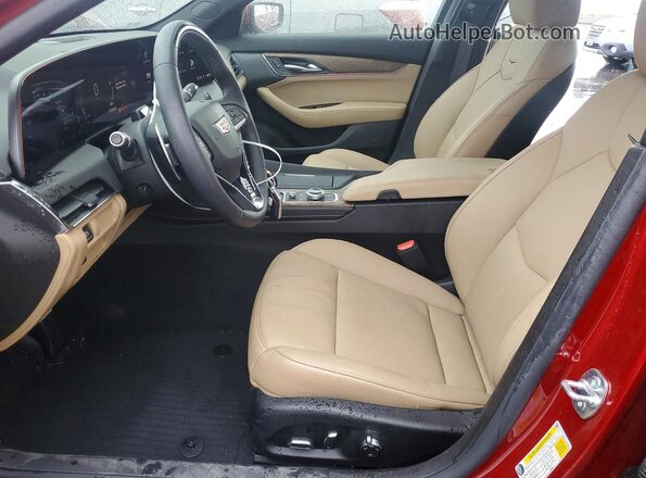 1G6DS5RW2S0120808 2025 CADILLAC CT5 Red Widok wnętrza z przodu